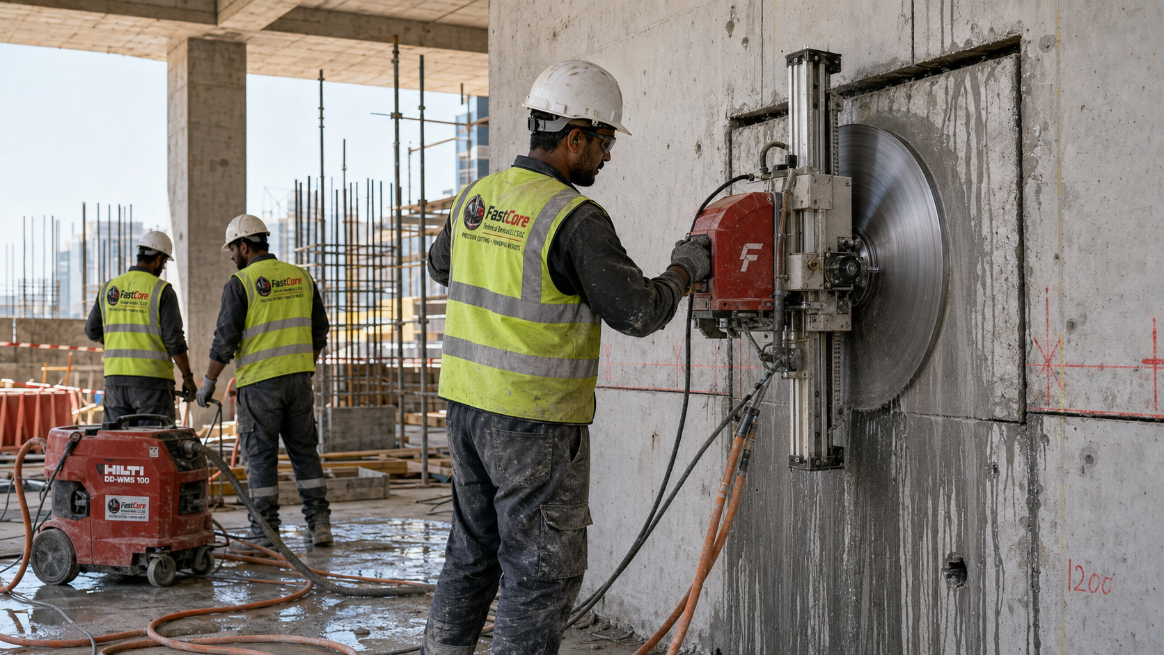 FastCore concrete cutting services in Dubai UAE